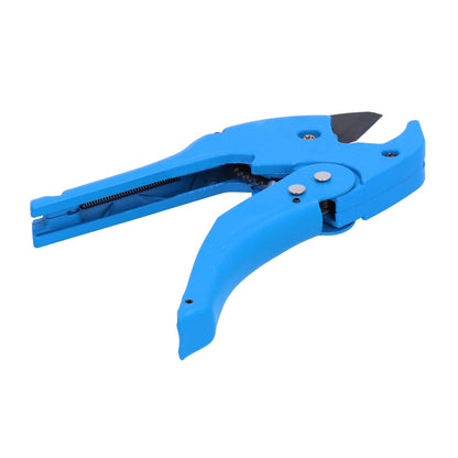 PVC Pipe Ratchet Cutter with Buckle Manual Tube Hose Cutting Device Plumbing Tool Blue