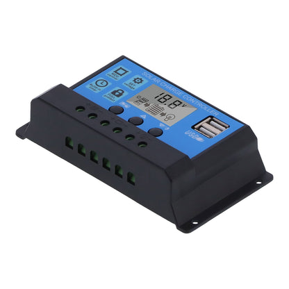 30A 12V 24V 2‑Way MOS Solar Charge Controller PWM 3 Stage Battery Regulator Solar Panel Controller