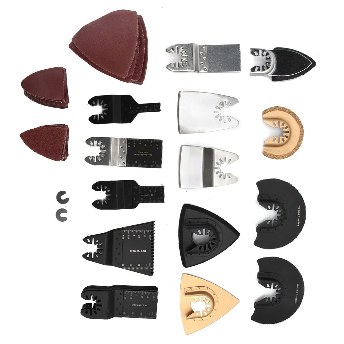 Universal Oscillating Saw Blade Set High Carbon Steel Quick Release Multi Tool Blades Accessories