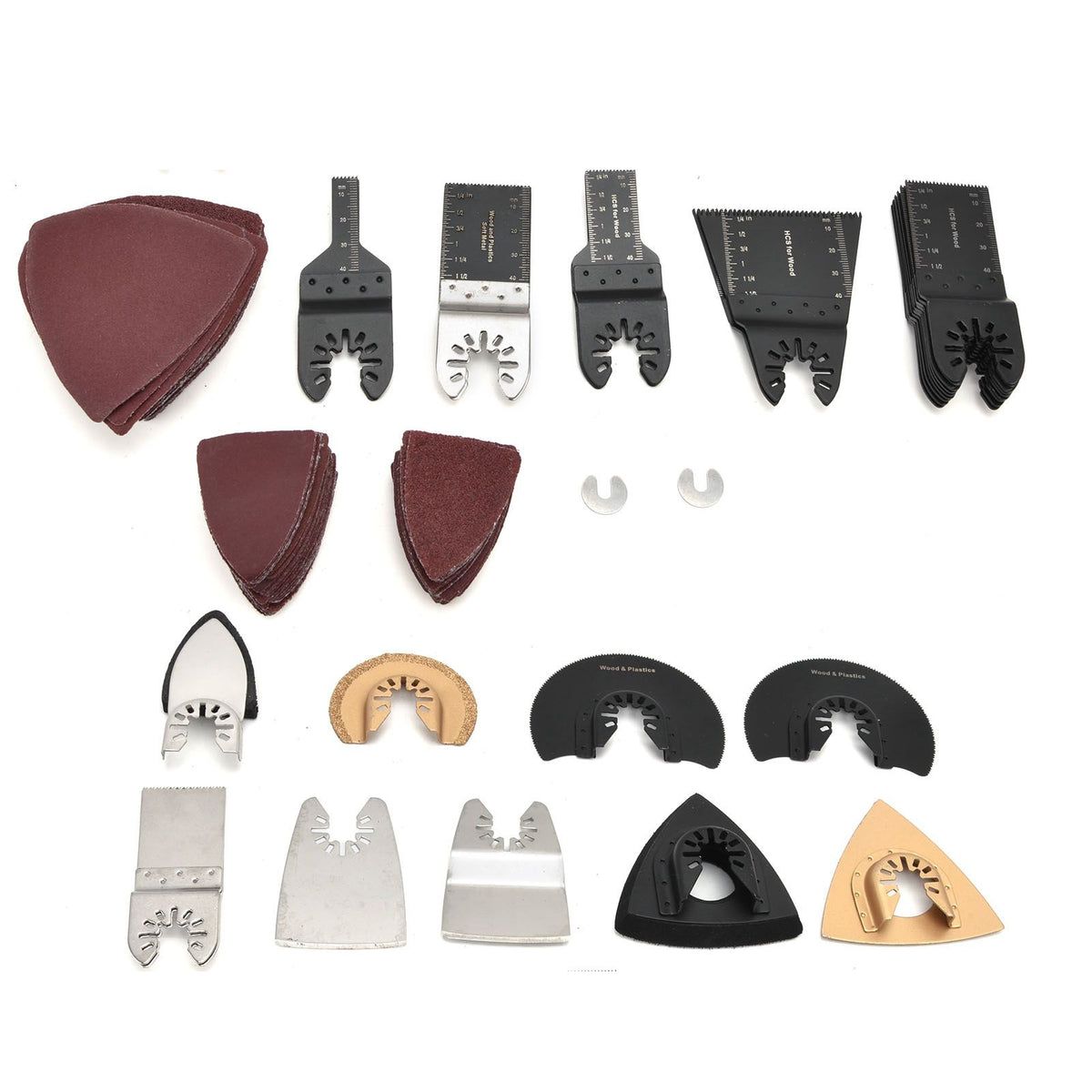 Universal Oscillating Saw Blade Set High Carbon Steel Quick Release Multi Tool Blades Accessories