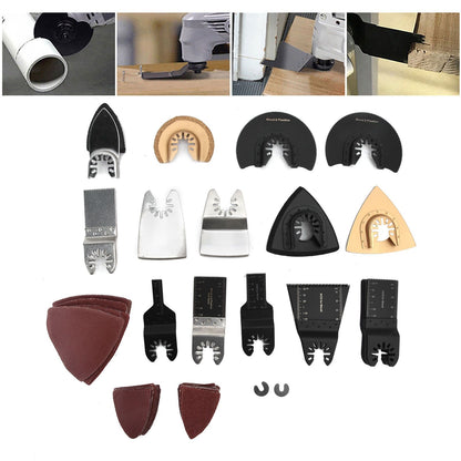 Universal Oscillating Saw Blade Set High Carbon Steel Quick Release Multi Tool Blades Accessories