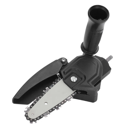 Electric Chainsaw Modification Tool 4 Inch Portable Chainsaw Attachment Kit Electric Drill to Chainsaw Adapter Converting Head