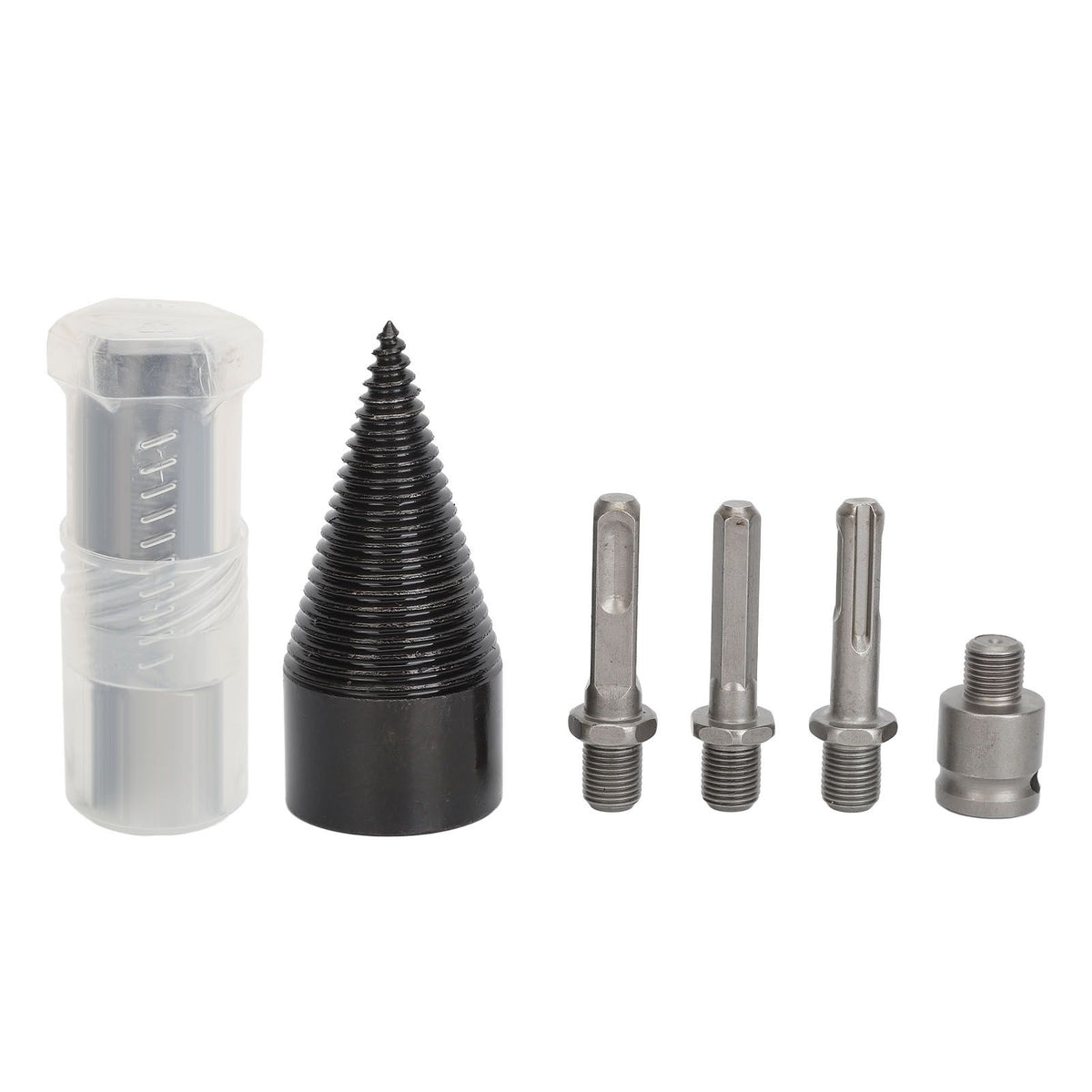 5Pcs Firewood Log Splitter Drill Bit Steel Wood Splitting Logs Bits Removable Steel Drill Bit 45mm