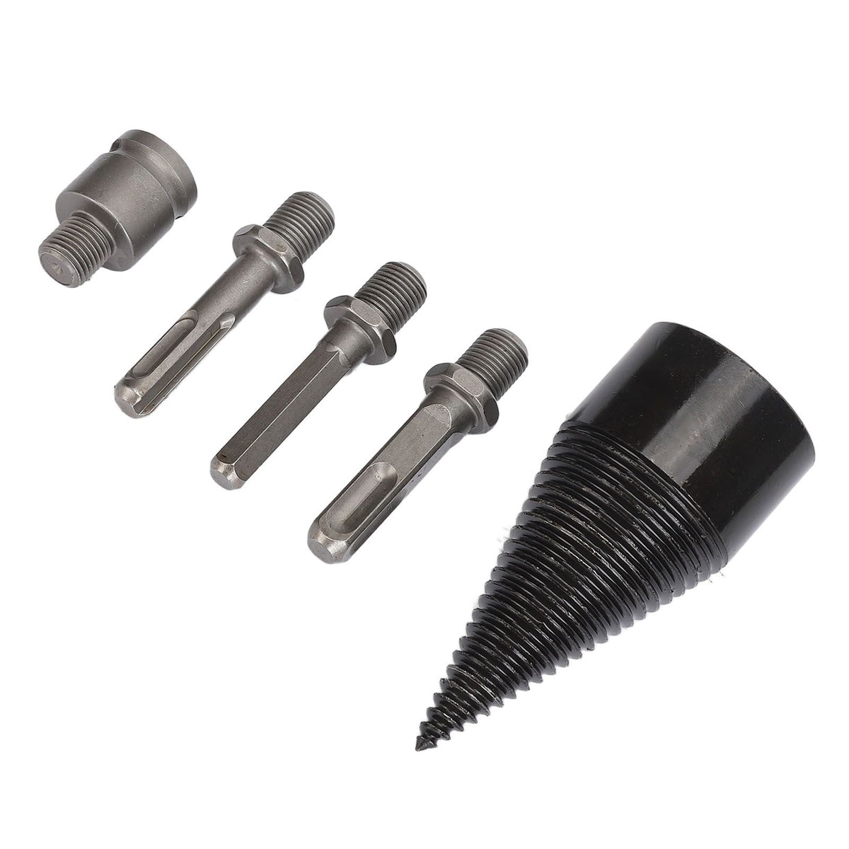5Pcs Firewood Log Splitter Drill Bit Steel Wood Splitting Logs Bits Removable Steel Drill Bit 45mm