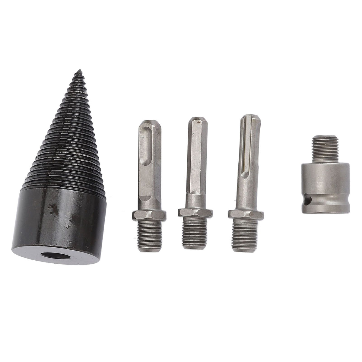 5Pcs Firewood Log Splitter Drill Bit Steel Wood Splitting Logs Bits Removable Steel Drill Bit 45mm