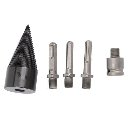 5Pcs Firewood Log Splitter Drill Bit Steel Wood Splitting Logs Bits Removable Steel Drill Bit 45mm
