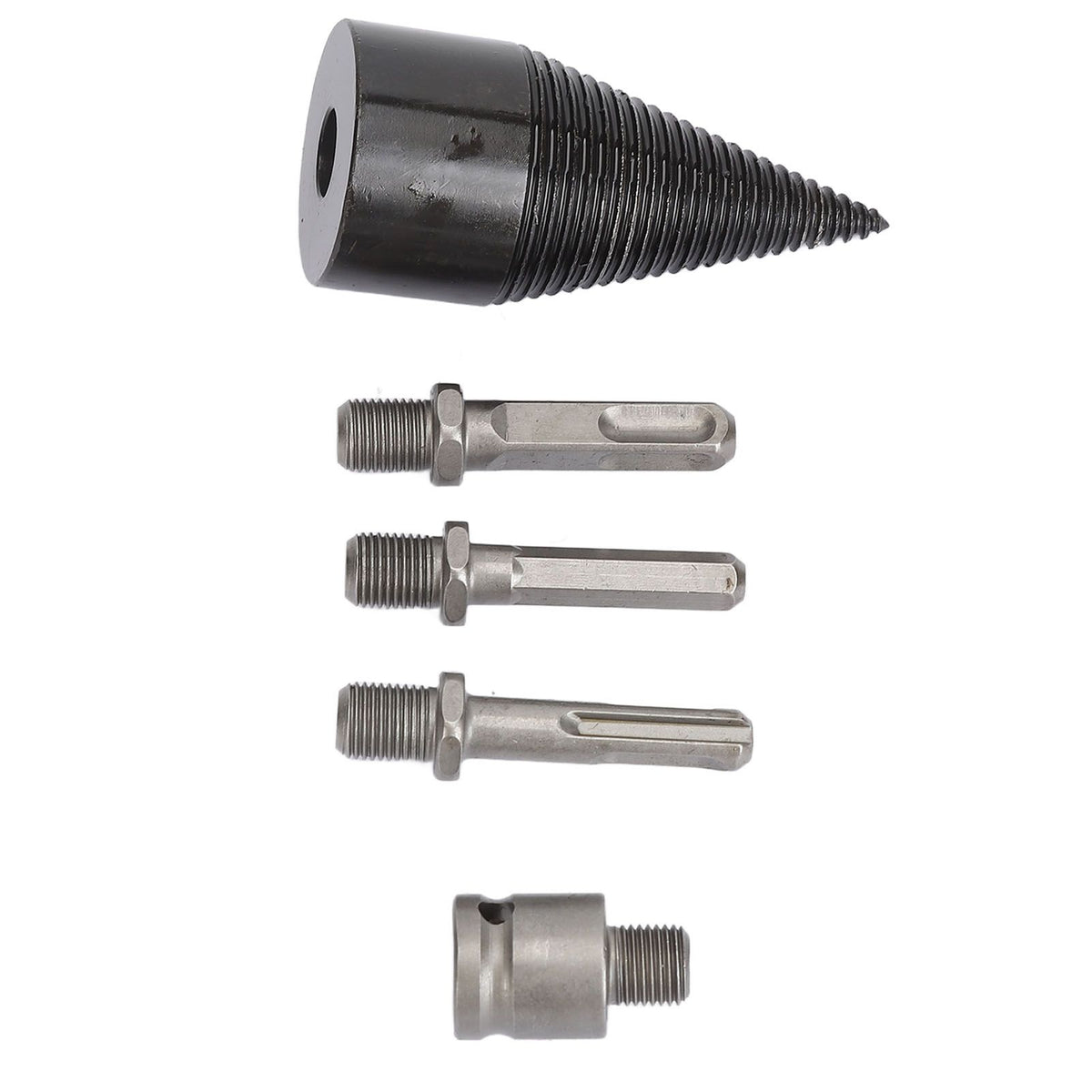 5Pcs Firewood Log Splitter Drill Bit Steel Wood Splitting Logs Bits Removable Steel Drill Bit 45mm