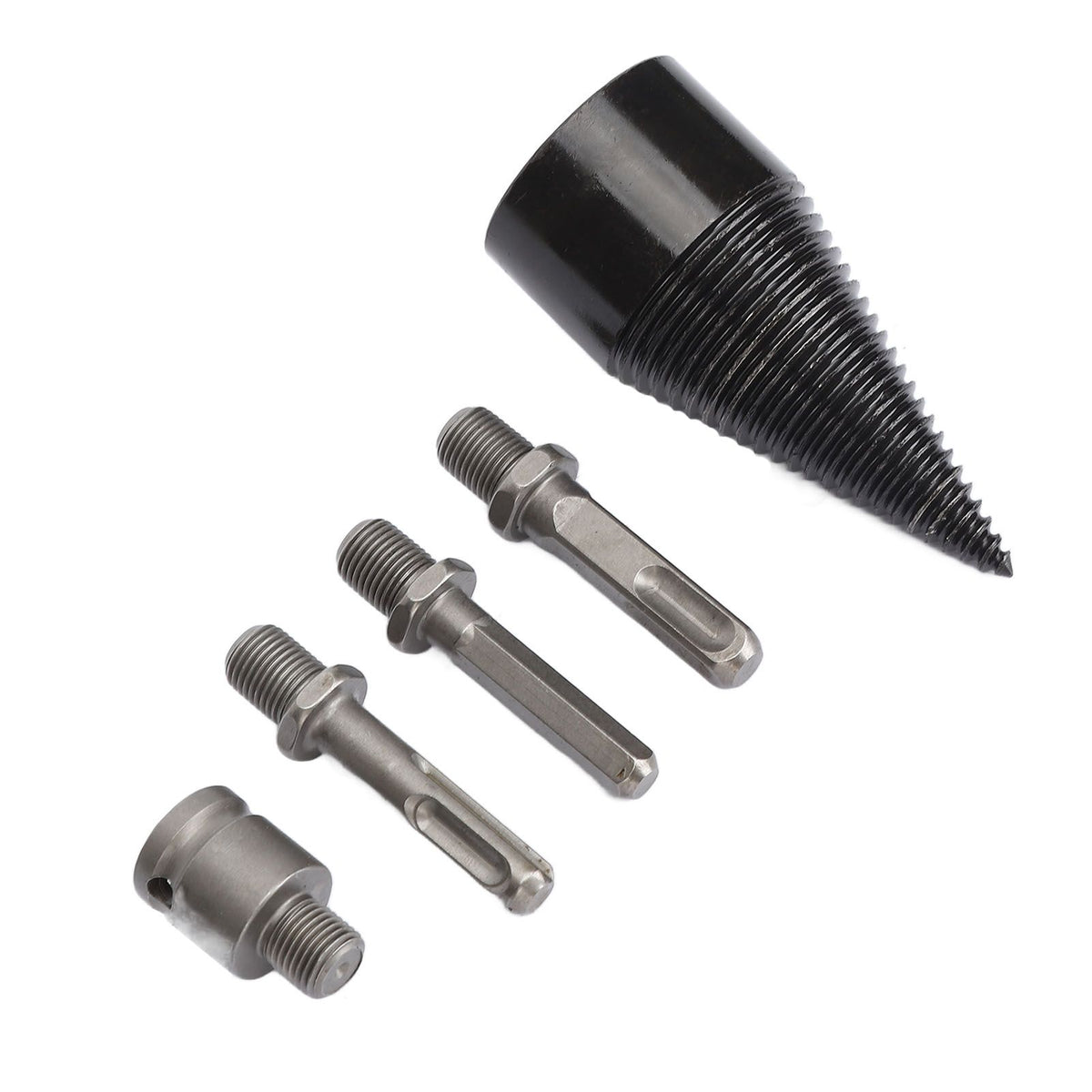 5Pcs Firewood Log Splitter Drill Bit Steel Wood Splitting Logs Bits Removable Steel Drill Bit 45mm