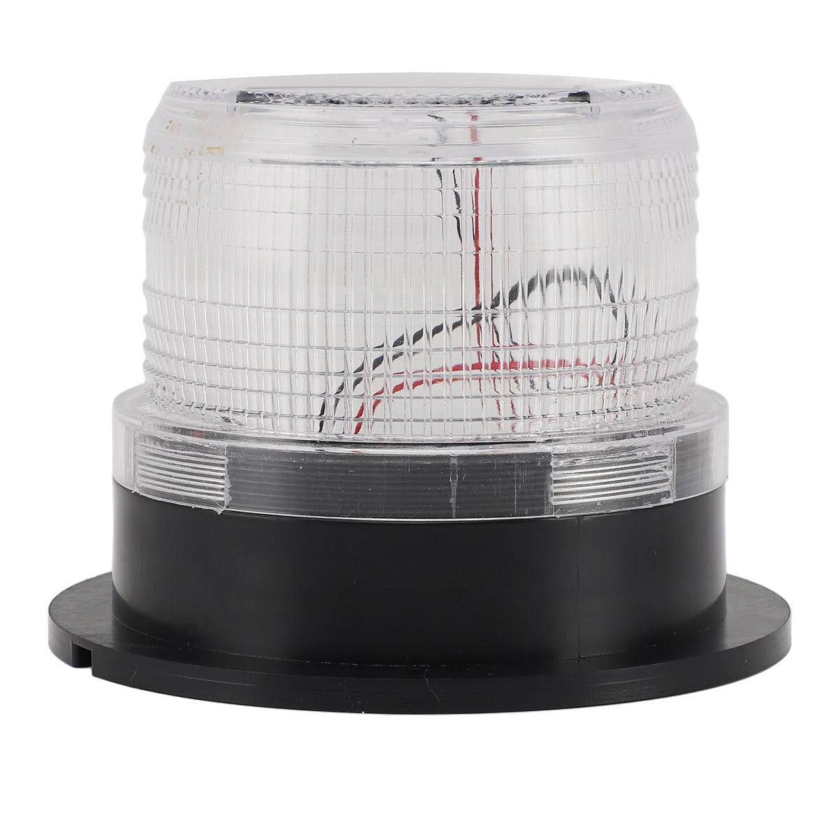 Solar Beacon Light Caution Light 8 LED Dusk to Dawn Sensor 1200mAh Battery Safety Strobe Light for Construction Traffic Red Blue