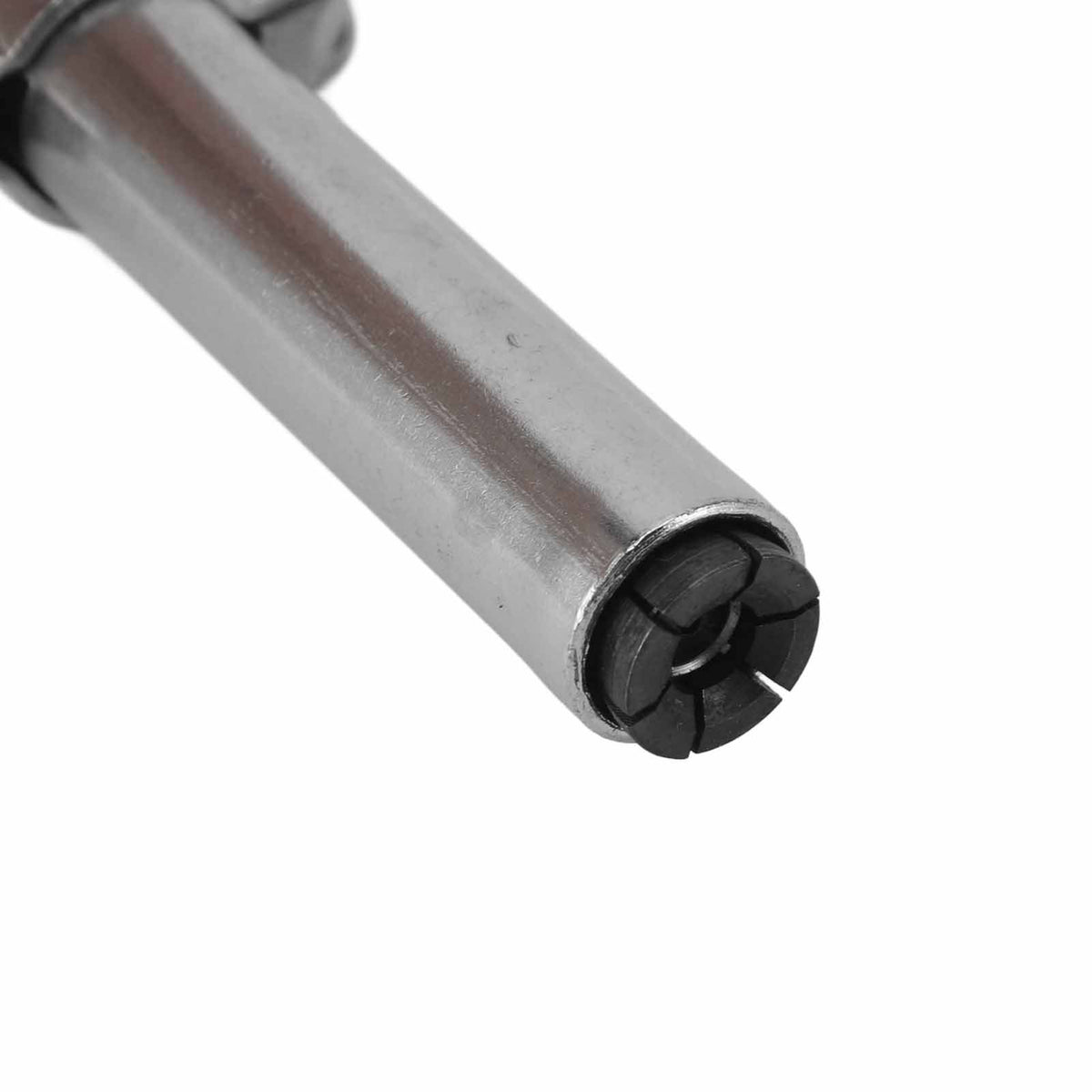 Double Handle Gear Oil Nozzle Lengthened Lock Clamp Type High Pressure Grease Gun Nozzle Silver