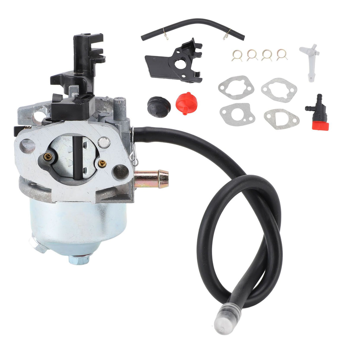 Snowthrower Carburetor Kit Aluminum Snow Thrower Carburetor Replacement for 38744 621 721 38741 38742 38743 38744 38751 127‑9008 127‑9053