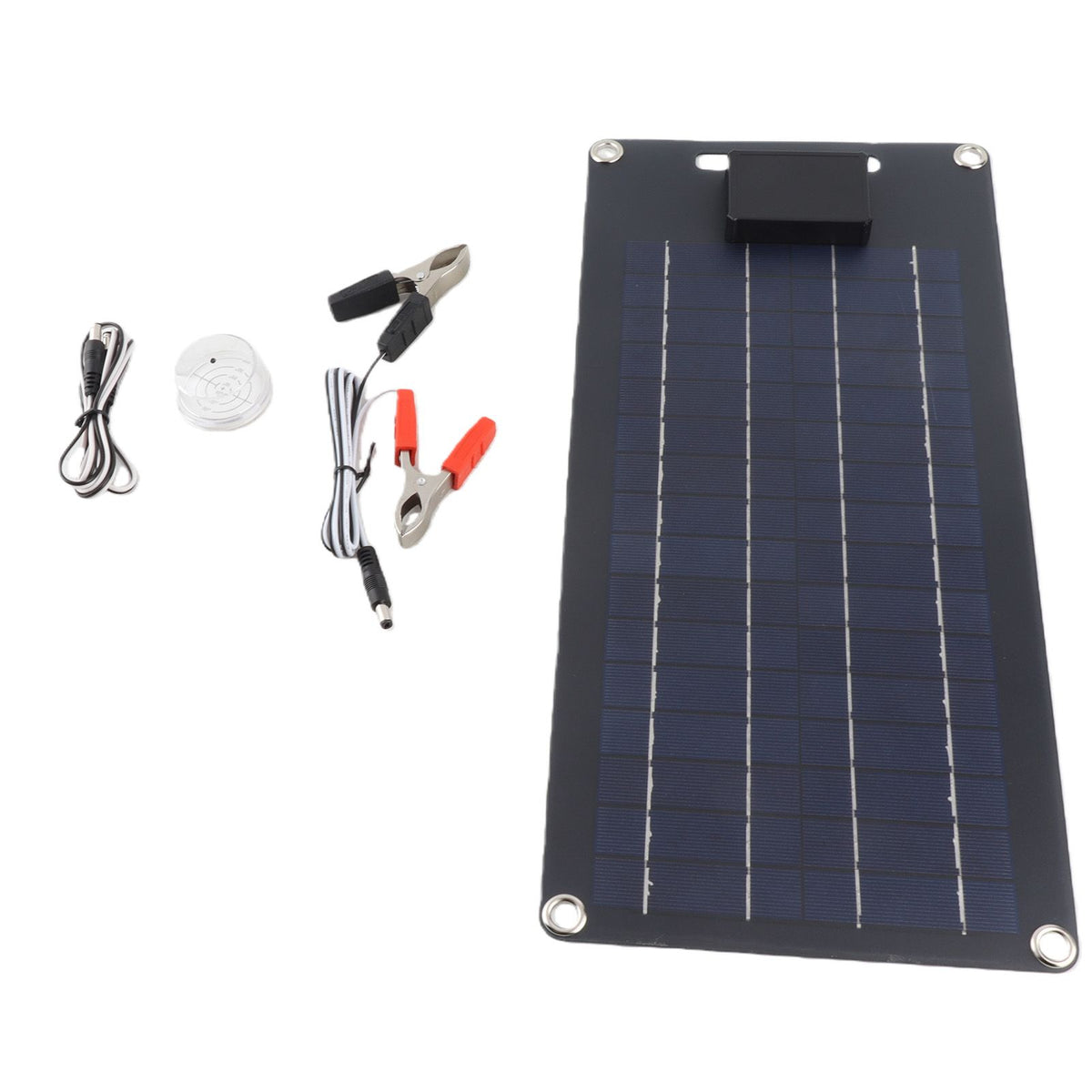 50W Solar Panel 12V High Efficiency Monocrystalline Solar Panel Dual USB Charger for Vehicle Battery and Mobile Phone Charging