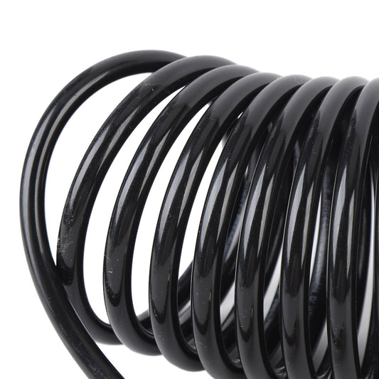 Spiral Air Hose 1/4 Inch ID 16.4ft Length PE Copper Non Tangling Anti Twisting Lightweight Compressed Air Hose US Connector