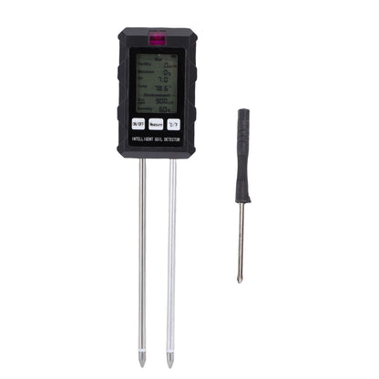 6 in 1 Soil Tester Digital Soil PH Temperature Humidity Fertility Meter for Farming Gardening Plants