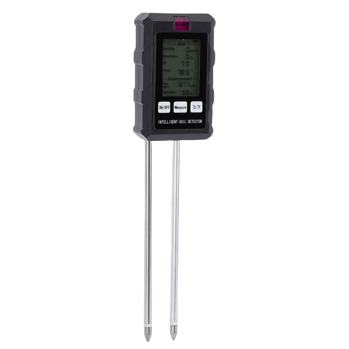 6 in 1 Soil Tester Digital Soil PH Temperature Humidity Fertility Meter for Farming Gardening Plants