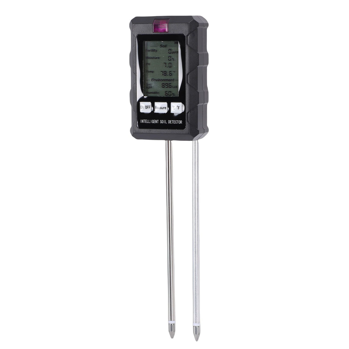 6 in 1 Soil Tester Digital Soil PH Temperature Humidity Fertility Meter for Farming Gardening Plants