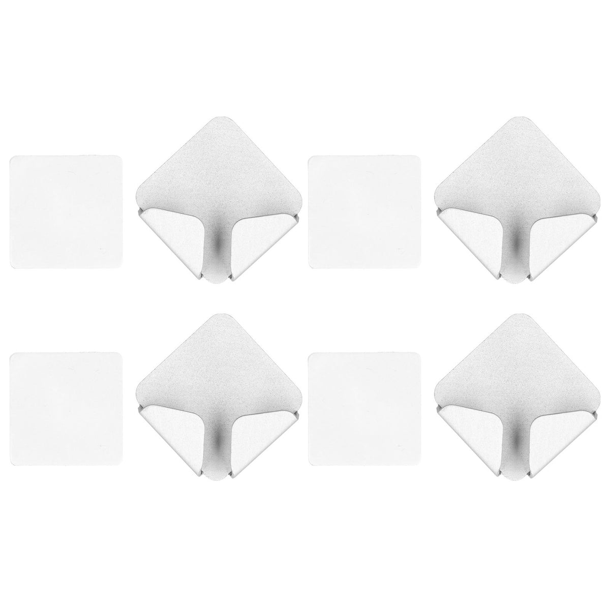4pcs WallMounted Power Cord Holder NoPunch SelfAdhesive Power Plug Bracket for Home Silver