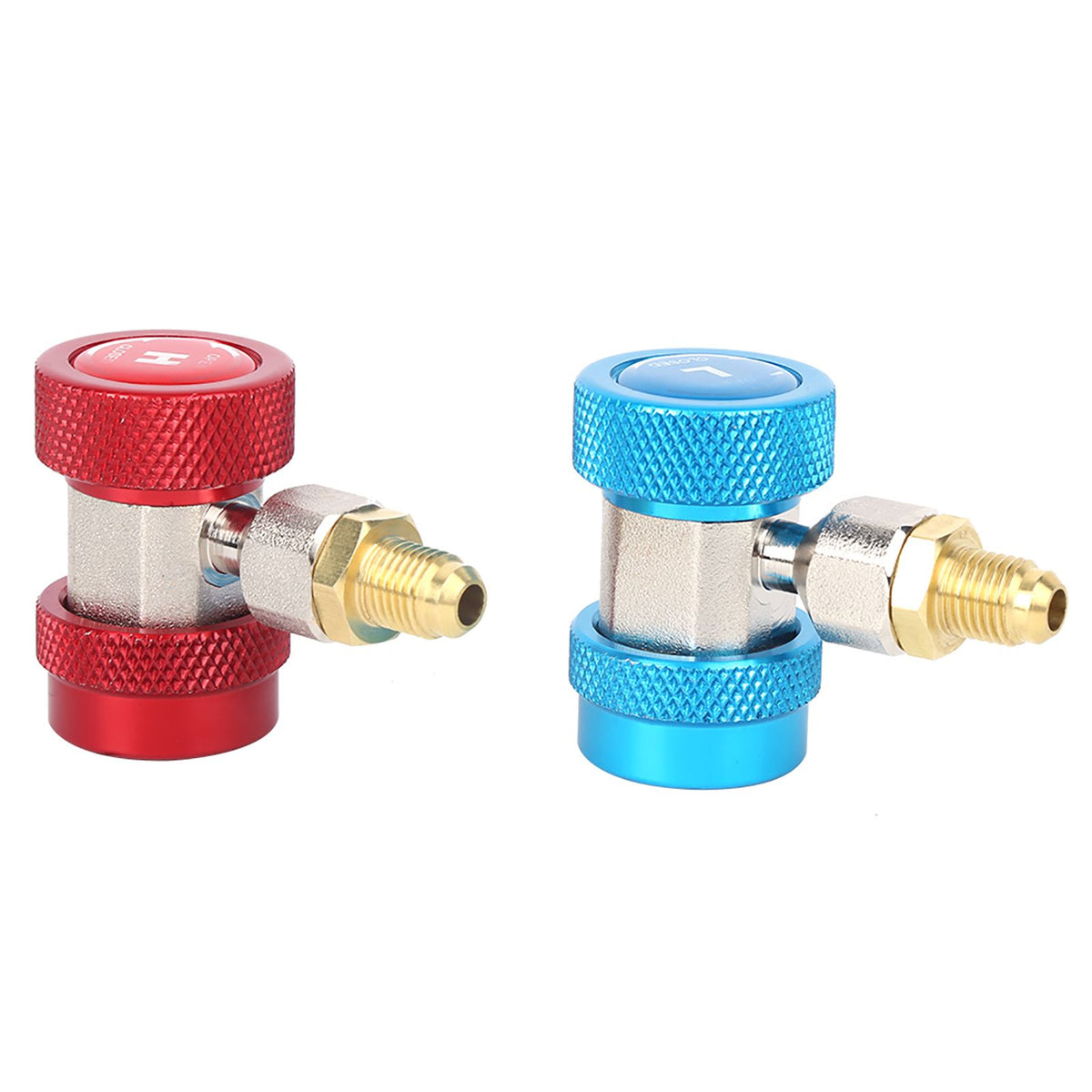 High and Low Pressure Air Conditioning Quick Connector Coupler Adapter Refrigerant Fittings