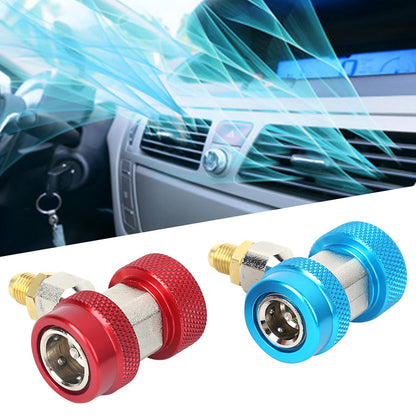 High and Low Pressure Air Conditioning Quick Connector Coupler Adapter Refrigerant Fittings