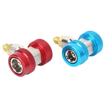 High and Low Pressure Air Conditioning Quick Connector Coupler Adapter Refrigerant Fittings