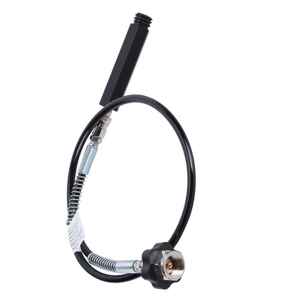 W21.8‑14 CO2 Cylinder Refill Adapter Hose with Spring Tube 36in Soda Accessories Black
