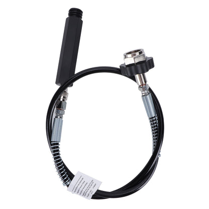 W21.8‑14 CO2 Cylinder Refill Adapter Hose with Spring Tube 36in Soda Accessories Black