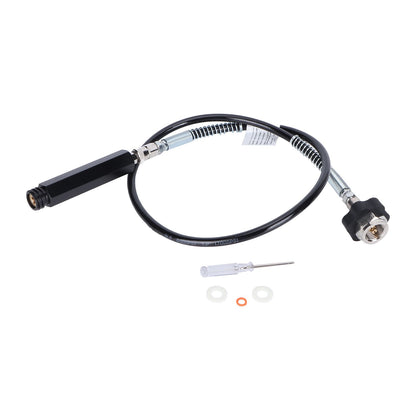 CGA320 TR21‑4 36in Black Soda Hose Adapter Set Stable Performance Sturdy Construction