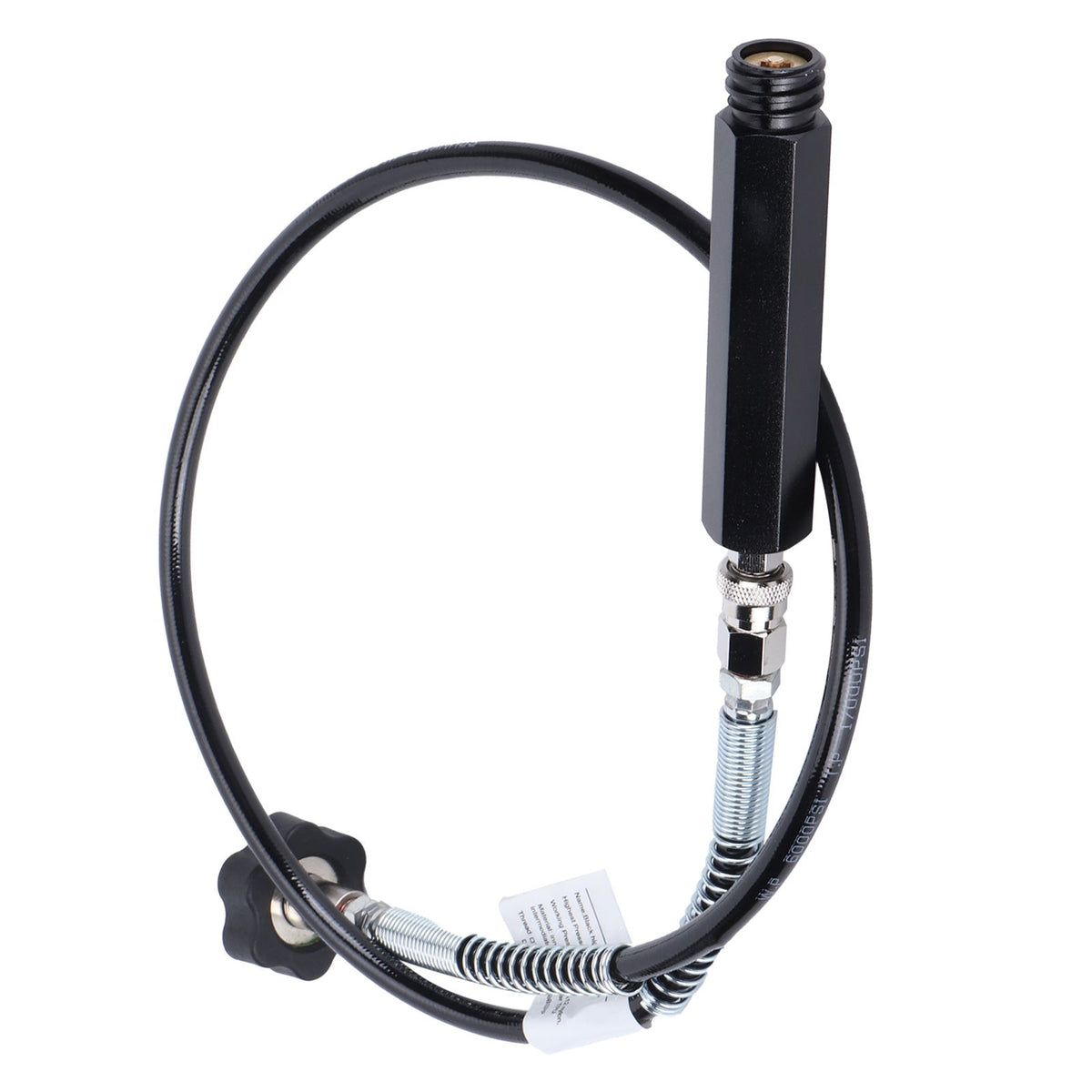 CGA320 TR21‑4 36in Black Soda Hose Adapter Set Stable Performance Sturdy Construction