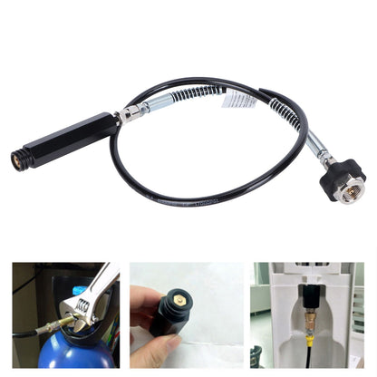 CGA320 TR21‑4 36in Black Soda Hose Adapter Set Stable Performance Sturdy Construction