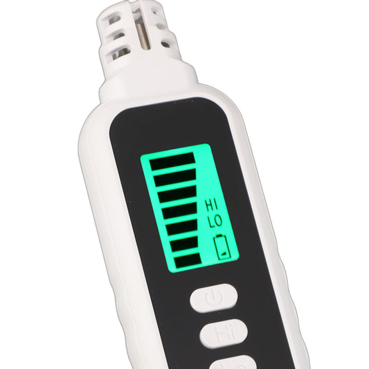 Gas Detector Professional High Accuracy Sensitive Audible Visual Alarm Handheld Combustible Gas Tester with LCD Display for Home Factory Hotel White
