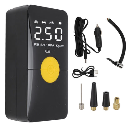 Tire Inflator Portable Air Compressor 120W 150PSI 4000mAh Cordless Air Pump with Pressure Gauge for Car Motorcycle Inflatable Bed