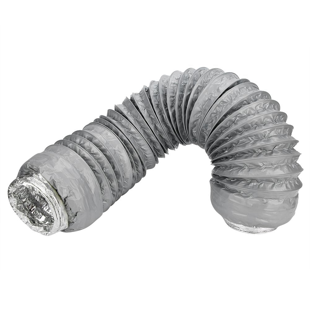 1m Aluminum Foil Flexible Ducting Exhaust Hose Kitchen Ventilation Insulation Noise Reduction
