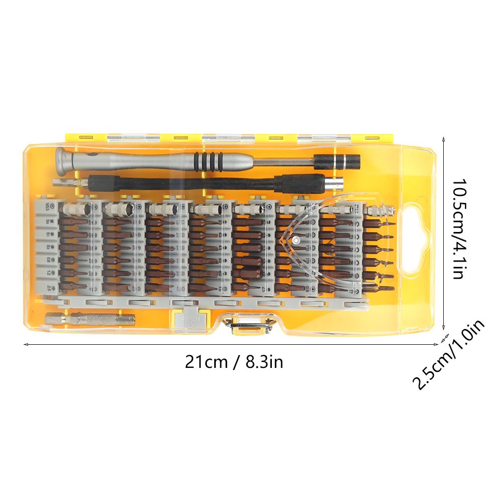 60In1 MultiFunction Disassembly Screwdriver Bits Set Repairing Tools for Phones Glasses