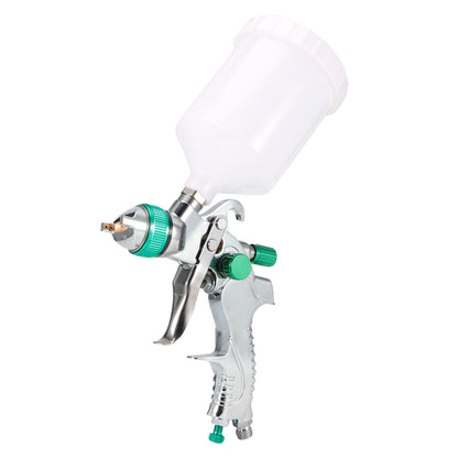 High Atomization Paint Sprayer Large Capacity Gravity Feed Furniture Painting Sprayer Green