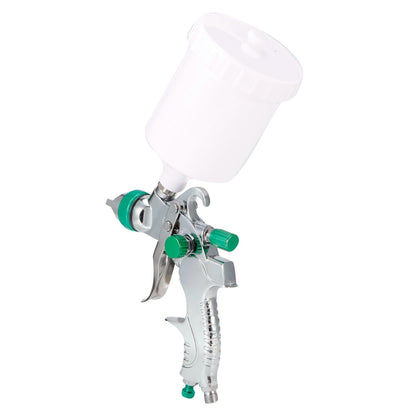 High Atomization Paint Sprayer Large Capacity Gravity Feed Furniture Painting Sprayer Green