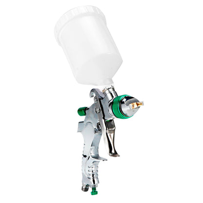High Atomization Paint Sprayer Large Capacity Gravity Feed Furniture Painting Sprayer Green