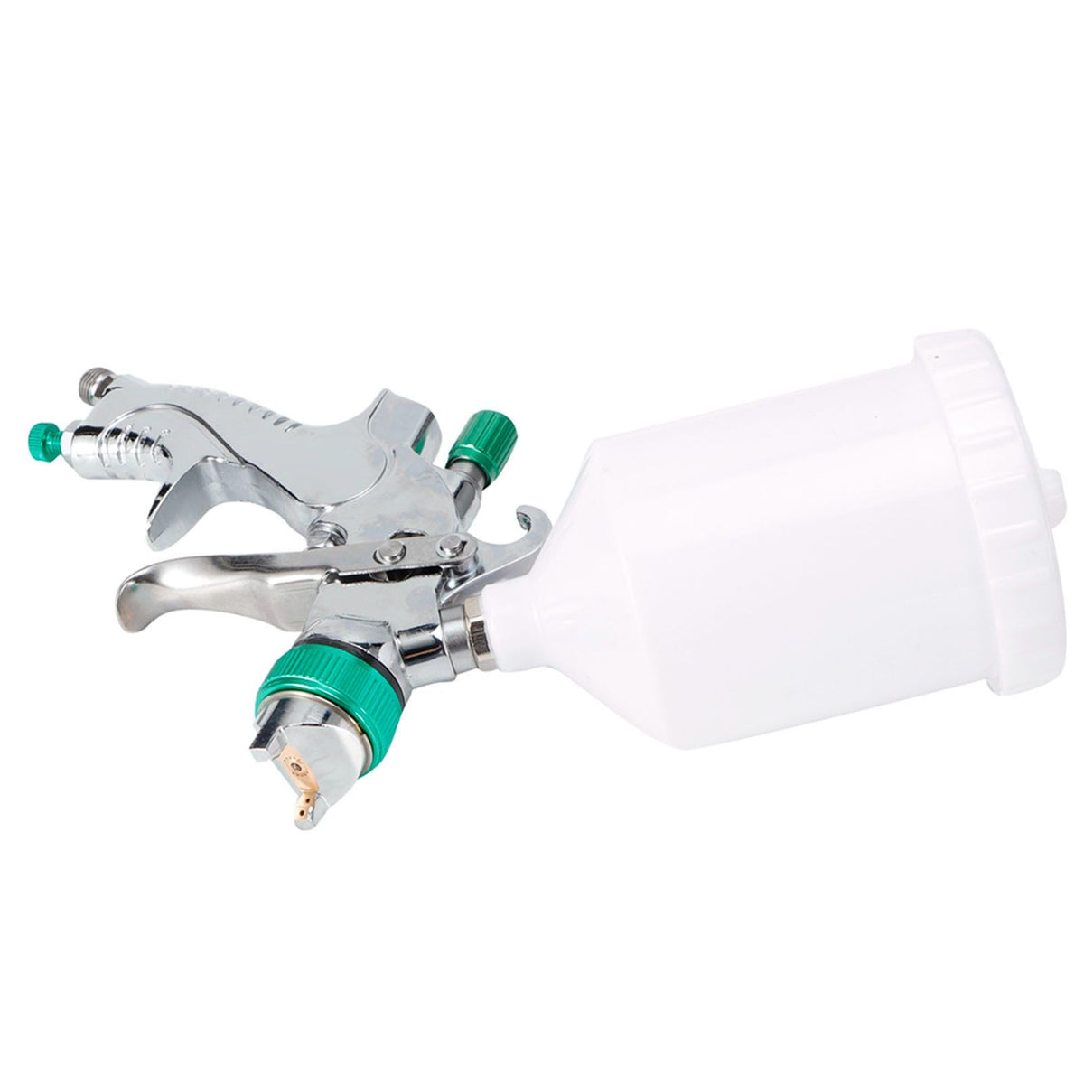 High Atomization Paint Sprayer Large Capacity Gravity Feed Furniture Painting Sprayer Green