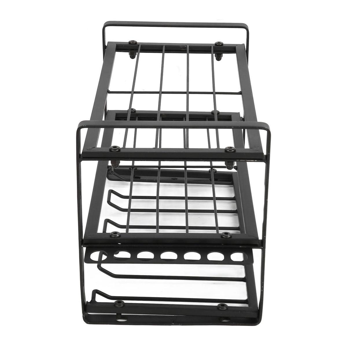 Drill Organizer Black Drill Holder 150lb Load Bearing Wall Mount Tool Rack with Full Accessories for Garage Workshop