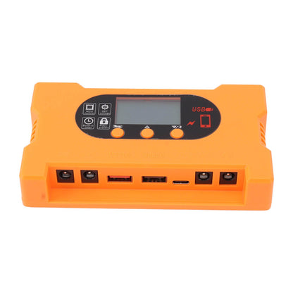 Solar Charge Controller 12V 24V Dual USB Type C Fast Charging Solar Panel Battery Regulator with LCD Display 20A