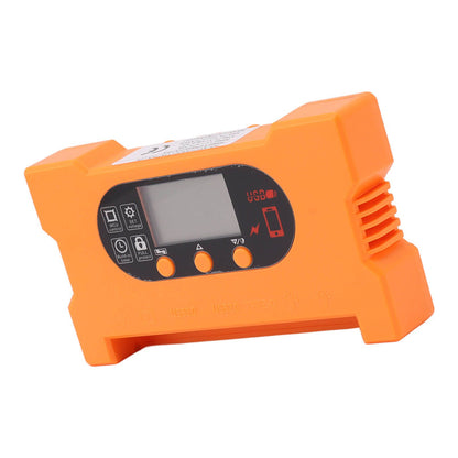 Solar Charge Controller 12V 24V Dual USB Type C Fast Charging Solar Panel Battery Regulator with LCD Display 20A