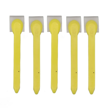 5pcs Beef Tendon Glue Scraper Handheld Plastic Caulk Finisher Glass Glue Scraper Blade for Window