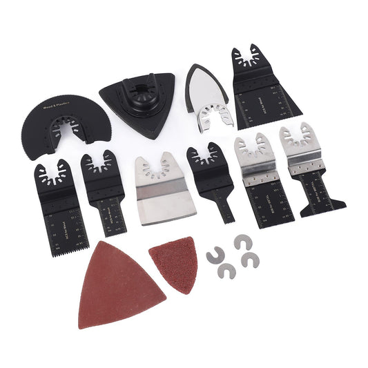 98 PCS Oscillating Saw Blades High Carbon Steel Easy To Install Universal Multitool Quick Release Saw Blades for Plastic
