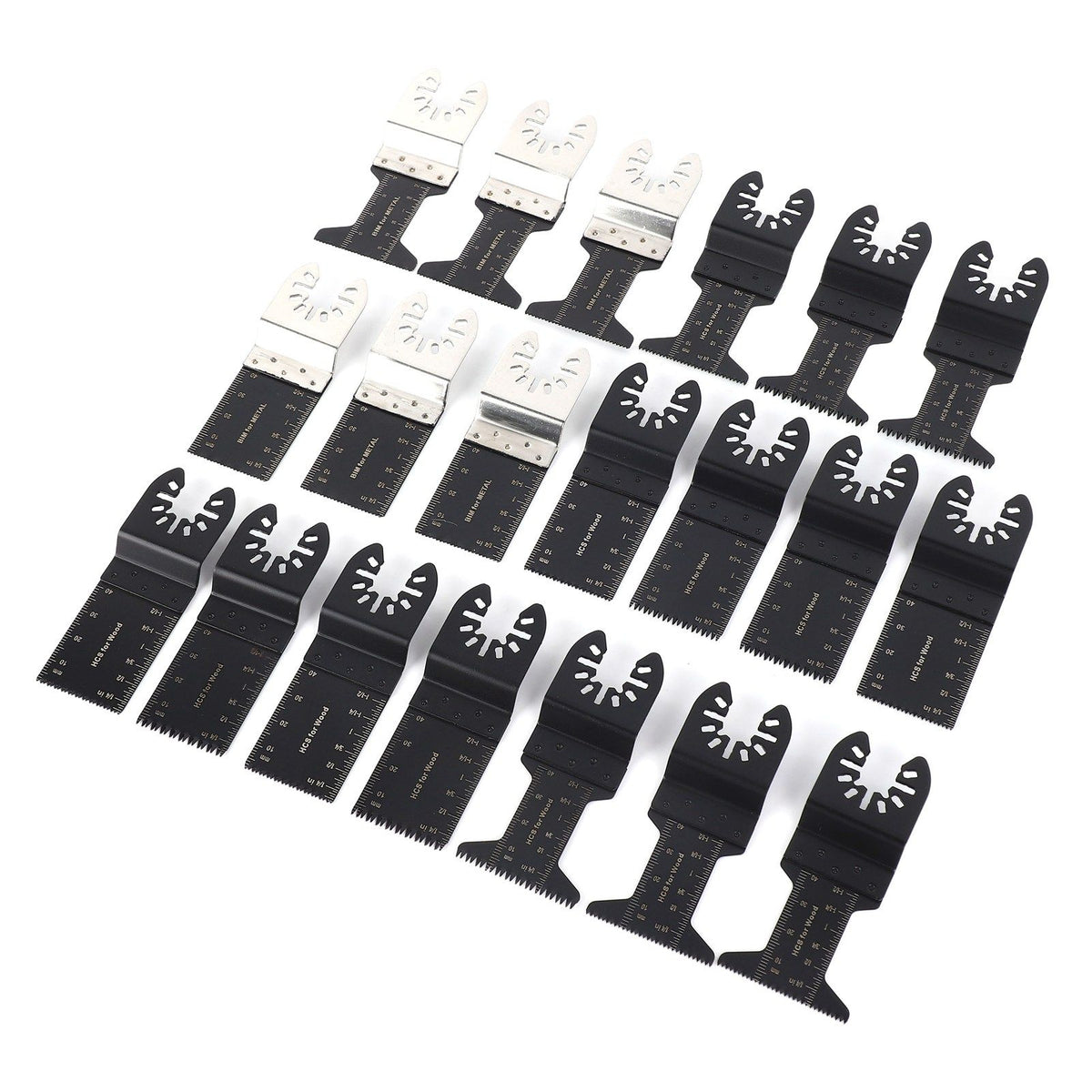 20pcs Oscillating Saw Blade High Efficiency Universal Quick Release Multi Tool Blades for Wood Metal Plastics