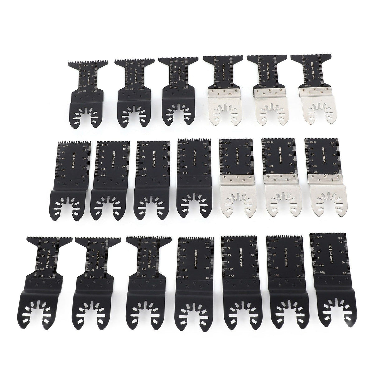 20pcs Oscillating Saw Blade High Efficiency Universal Quick Release Multi Tool Blades for Wood Metal Plastics