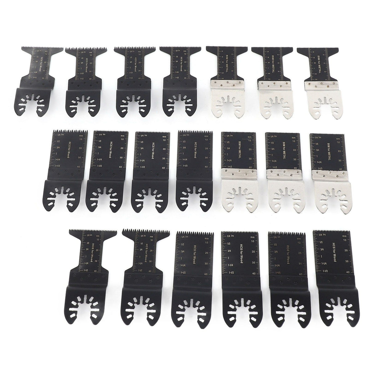 20pcs Oscillating Saw Blade High Efficiency Universal Quick Release Multi Tool Blades for Wood Metal Plastics