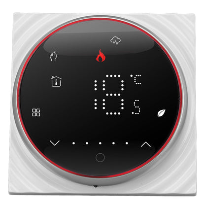 LED Smart Thermostat for Water Heating Programmable Thermostat Accurate 7 Day Programmable Thermostat AC95‑240V Square Base Black