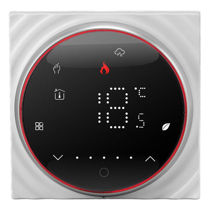 LED Smart Thermostat for Water Heating Programmable Thermostat Accurate 7 Day Programmable Thermostat AC95‑240V Square Base Black