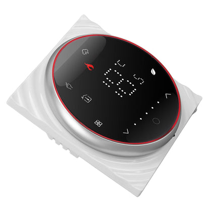 LED Smart Thermostat for Water Heating Programmable Thermostat Accurate 7 Day Programmable Thermostat AC95‑240V Square Base Black