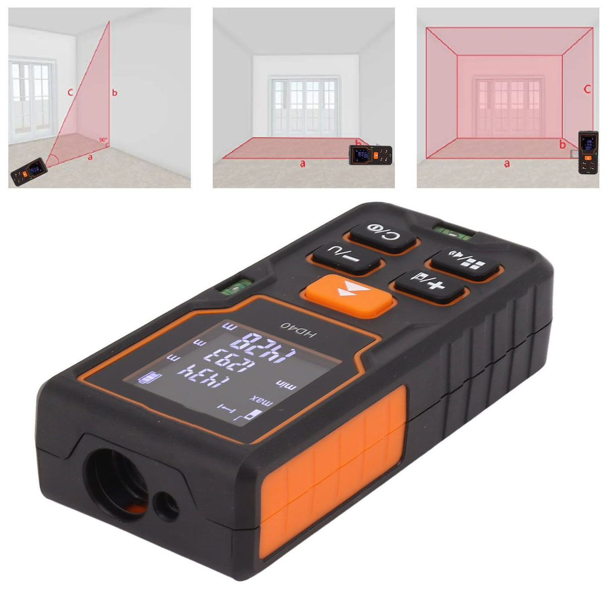 Laser Measure High Accuracy Portable Digital Laser Distance Meter Measurement Tool for Apartments Buildings Factories Construction Industries 100m