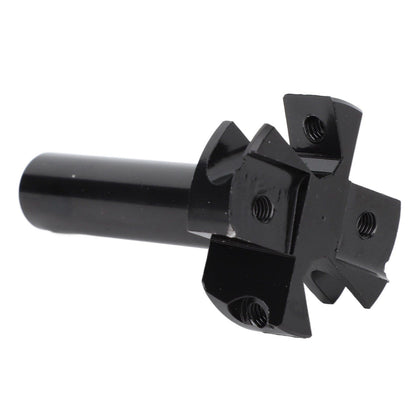 Spoilboard Surfacing Router Bit 4 Blades Cemented Carbide Planer Bit for Slab Flattening Wood Milling Cutter Woodworking Tool 1/4 Shank